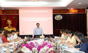 Lãnh đạo Ban Tổ chức Trung làm việc với Đảng đoàn Hội Liên hiệp Phụ nữ Việt Nam